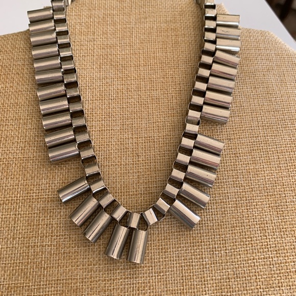 Tubular Statement Necklace. Beautiful and unusual. Modernist style. - Picture 3 of 5